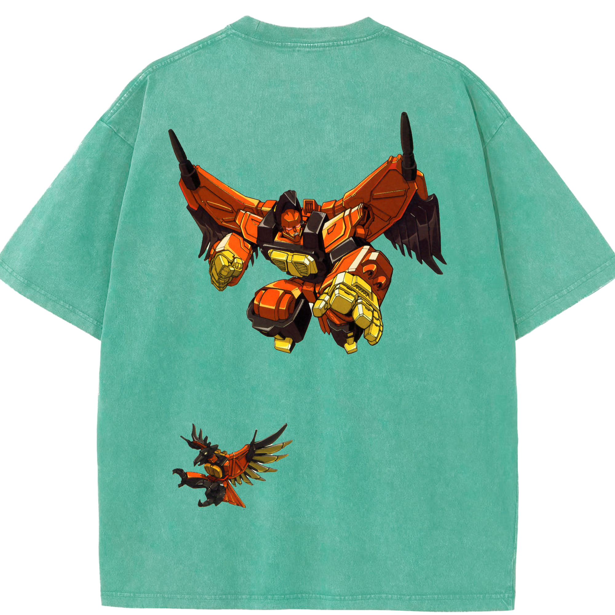 （画像用）  綿100% ヴィンテージ風 半袖Tシャツ（背面プリント）